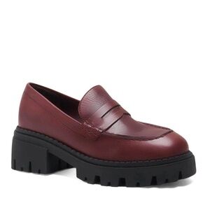 Free People Burgundy Loafers